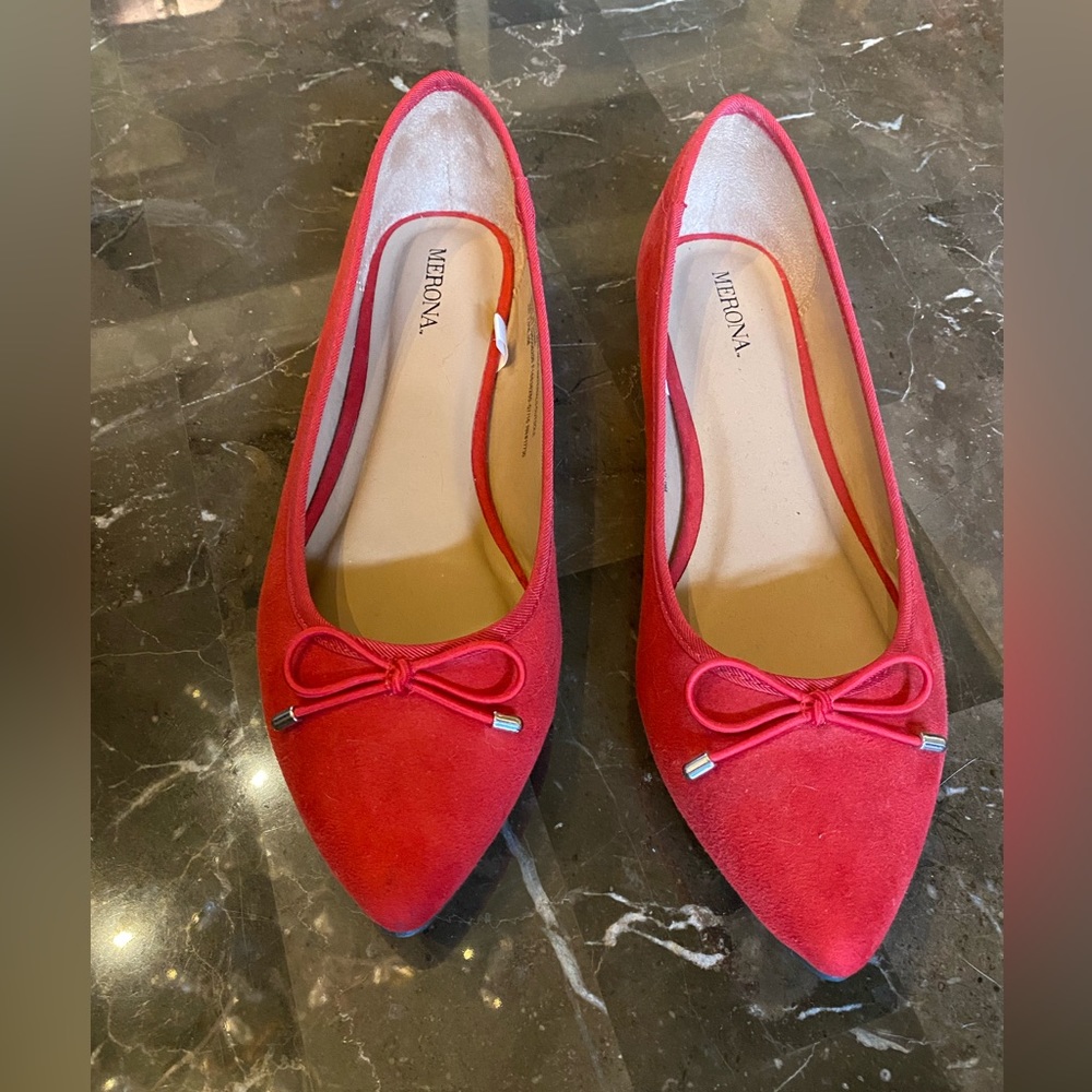 Ballet suede flats